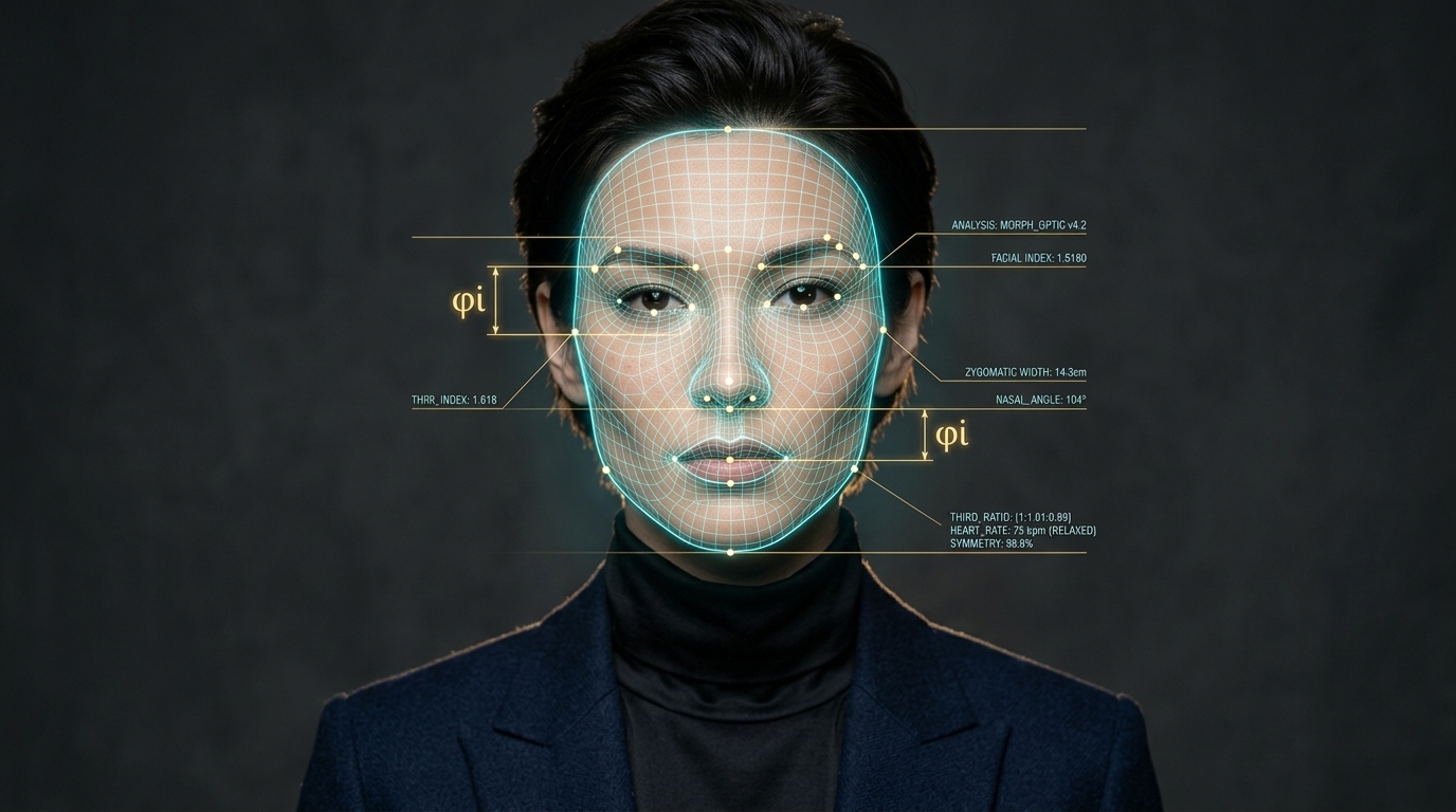 Gloves Biometric Facial Morphology Analysis Overlay